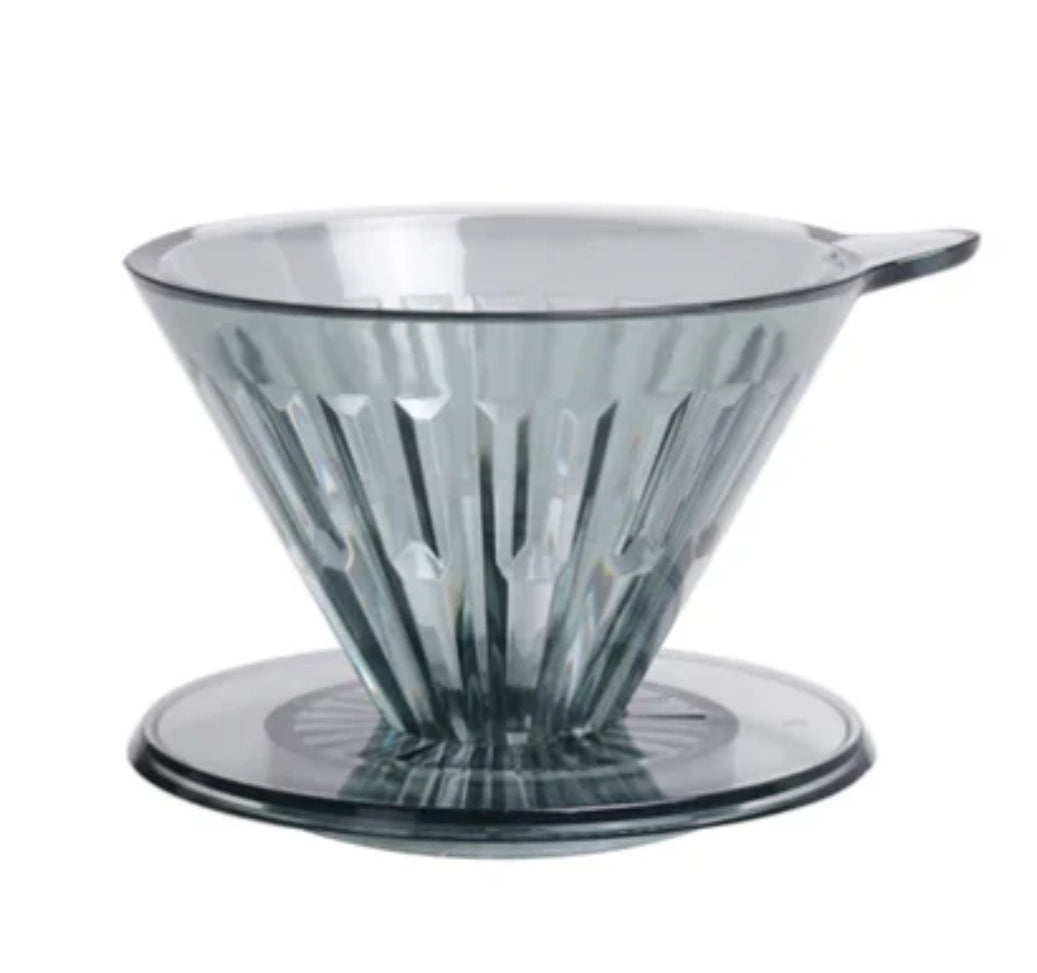 Timemore 1-Cup PC Crystal Eye Brew Coffee Dripper: Smoke