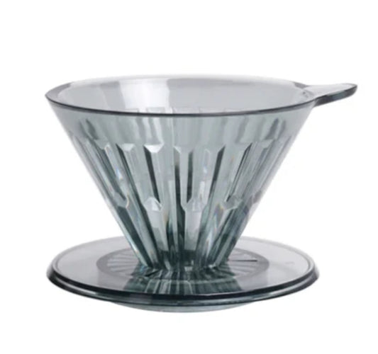 Timemore 1-Cup PC Crystal Eye Brew Coffee Dripper: Smoke