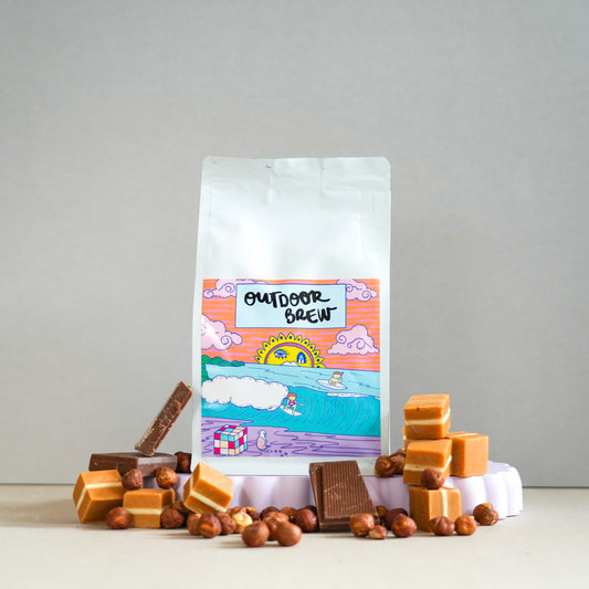Caramel Dunes Coffee Blend – Smooth, buttery, and rich with caramel, chocolate and hazelnut notes. Perfect for espresso, filter, and milk-based coffee drinks.