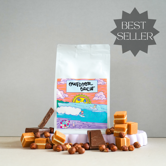 Caramel Dunes Coffee Blend – Smooth, buttery, and rich with caramel, chocolate and hazelnut notes. Perfect for espresso, filter, and milk-based coffee drinks.